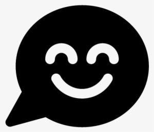 Smiley Inside Speech Bubble Vector - Smiley Speech Bubble #2626992