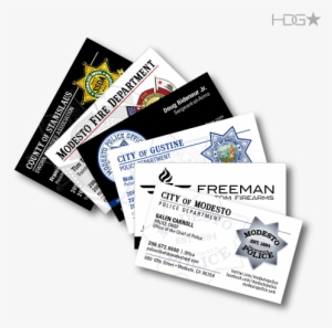 Custom Business Cards Design - Modesto Police Badge #2627556