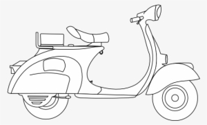 Motor Scooters, Vespa Scooters, Vintage Vespa, Vespa - Motoneta Para Colorear #2627945