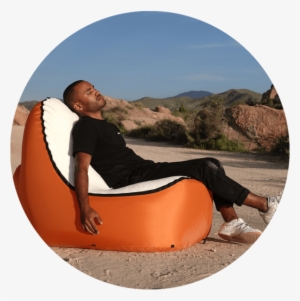 Camping Chair - Trono Inflatable Lounge Chair W/no-strain Back Support #2629294