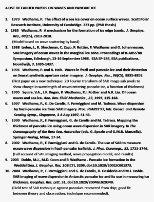 Waves And Pancake Ice - Document #2629974