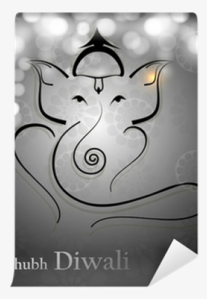 Beautiful Artistic Gray Colorful Hindu Lord Ganesha - Hinduism #2630829