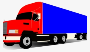 Container Clipart Container Lorry - 18 Wheeler Clip Art #2630957