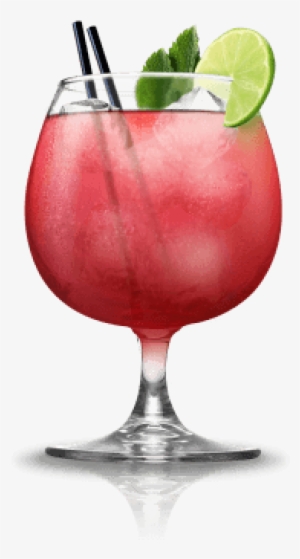 Raspberry Citrus Mocktail With Mint - Highball #2632218