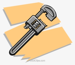 Pipe Wrench - Clip Art #2632419