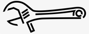 Vector Illustration Of Adjustable Wrench Or Spanner - Vetor Chave De Boca #2632475