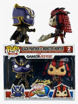 Black Panther Vs Monster Hunter Pop Vinyl Figure 2-pack - Marvel Vs Capcom Infinite Funko Pop #2634706