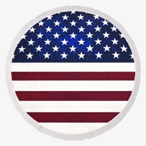 Towelswell Round Beach Towel Have Broad Market And - Round American Flag #2634912