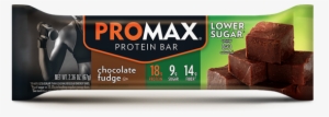 Lower Sugar Chocolate Fudge - Promax Nutrition Energy Bar - Chocolate Chip Cookie #2635545