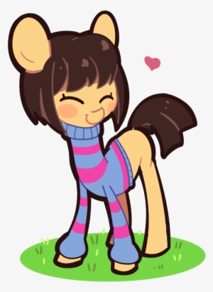 Turtlefarminguy, Frisk, Ponified, Safe, Solo, Undertale - Undertale Mlp Frisk #2636254
