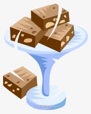 Fudge Brownies Royalty Free Vector Clip Art Illustration - Clipart Brownies #2636276