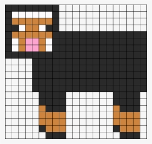 Minecraft Black Sheep - Minecraft Pixel Art Sheep #2636880
