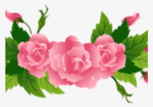 Ribbons Clipart Divider - Flowers And Ribbon Png #2636903