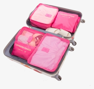 Ecommon Store Rose Red 6-pieces Travel Divider & Organiser #2636957