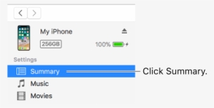 The Device Window With Summary Selected In The Sidebar - Apple Cover For Iphone X - Pink Sand #2637796