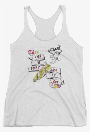 Image Of When In Doubt, Sage It Out Tank - Tank Top Women Mockup Free #2638491