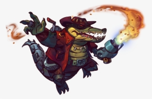 With His Trapping Hook And A Tail To Run Away From - Awesomenauts Smiles #2638492