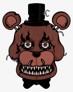Five Nights At Freddy's - Nightmare Freddy Head Fnaf #2638846