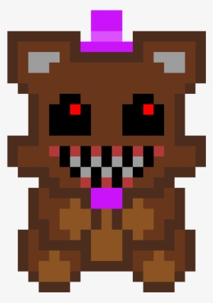 Nightmare Freddy - Fnaf Foxy Pixel Art #2638952