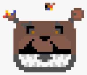 Pixel Nightmare Freddy Head - Bracelet #2639029