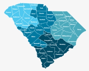 Map Of South Carolina With Counties - Formal Region In South Carolina #2639142