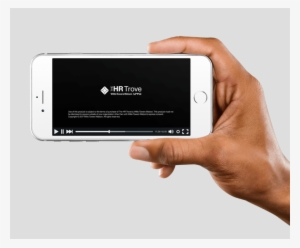 The Hr Trove Logo And Notice Shown On Iphone - Iphone #2639189