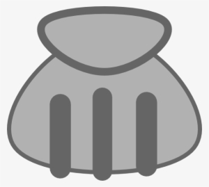 Small Gray Clam Clip Art - Clip Art #2640166