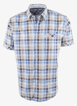 James Campbell Short Sleeve Brown Chimala Plaid Shirt - James Campbell Chimala Plaid Shirts #2642884