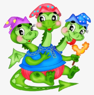 Three Headed Dragon Clipart #2644136