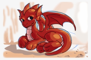 How To Draw A Reclining Baby Dragon - Red Dragon Easy To Draw #2644233