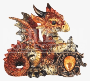 Pisces Jewel Baby Dragon Statue #2644277