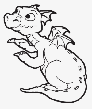 A New Born Baby Dragon Coloring Pages - Dragon Coloring Clip Art #2644342