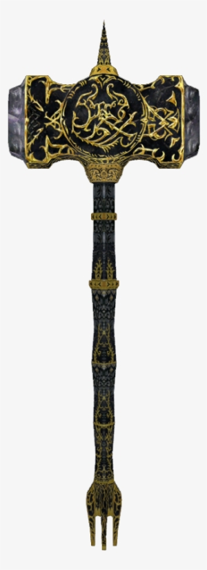 Ebony Warhammer Ob - Martelo De Hefesto Png #2645033