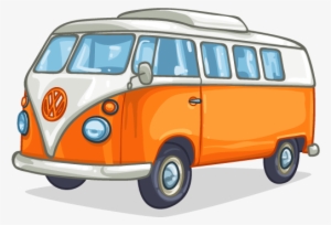Campervan - Camper Van Cartoon #2646834