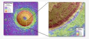 Topography And Regional Slope Over Linné Constrain - Circle #2648609