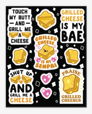 Grilled Cheese Sticker/decal Sheet - Sticker Cheese #2649431
