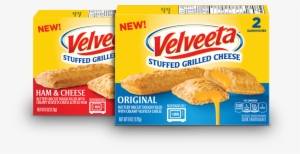 Velveeta Stuffed Grilled Cheese - Velveeta Ham & Cheese Stuffed Grilled Cheese Sandwiches #2649766