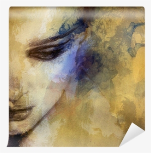 Beautiful Woman Face - Look At Me Canvas Print, 100x100 Cm, Posters, Prints #2651288 Beautiful Woman Face - Look At Me Canvas Print, 100x100 Cm, Posters, Prints #2651288