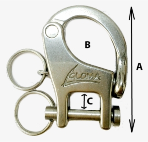 70 Mm Long Snap Shackle With Pin - Millimetre #2651790