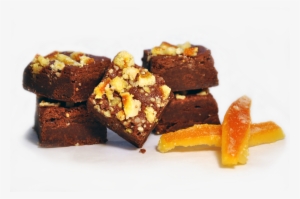 Hand Candied Orange In Chocolate Orange Truffle Brownies - Chocolate #2652114