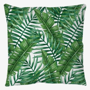 Watercolor Tropical Palm Leaves Seamless Pattern #2652332