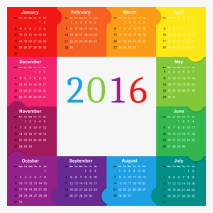 0, - Free 2016 Calendar Clipart #2652369