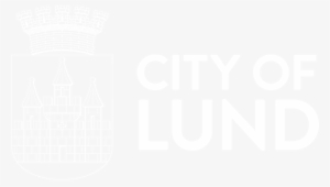 7637 City Of Lund Logo Horisontellt Neg Vit - Man City Are Shit #2653352