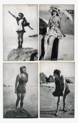 Mack Sennett Bathing Beauties 2 - Myrtle Lind (1901-1966) Namerican Actress Holding A #2653994