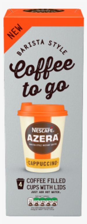 Discover A Premium Cappuccino To Have At Home With - Nescafe Azera Coffee To Go Americano 4 Cups #2655709