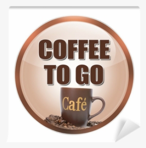 Wallmonkeys Wall Decals Wallmonkeys Kaffee Button Blanko #2655774