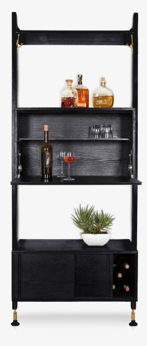 166 B Theo Wall Unit With Bar Counter V=1516683887 - Brayden Studio Lowes Shelving Unit Bar W/ Storage, #2655908