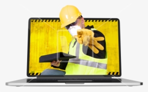Contractor In Laptop Png - Content Management System #2658354