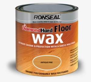 Concrete Floor Wax Products - Ronseal Diamond Hard Floor Wax 2.5l - Natural Oak #2658780