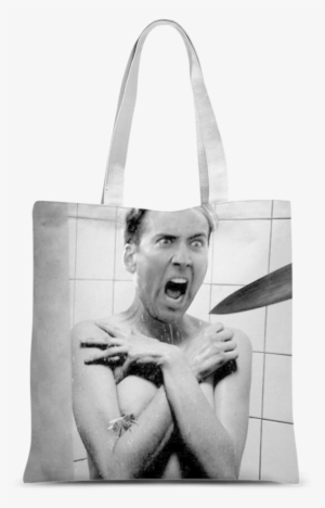 Psycho ﻿classic Sublimation Tote Bag - Nicolas Cage In The Shower #2658839